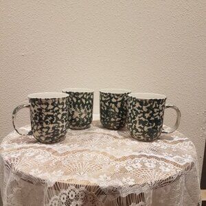 SET OF 4- Folk Craft 'North Country' by Tienshan MUGS